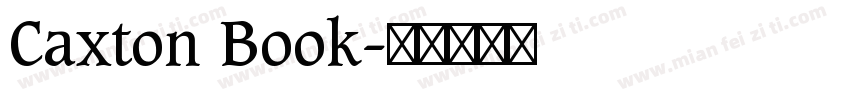 Caxton Book字体转换
